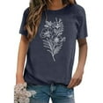 thumbnail image 2 of CEHVOM T-shirt à Manches Courtes Imprimé Mode pour Femmes, Blouse Décontractée Ample en Solde, 2 of 7