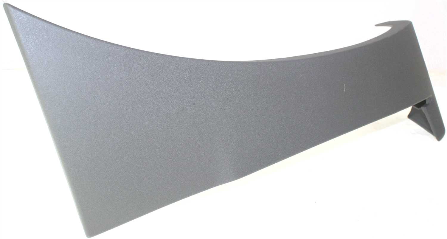 Fender Trim Compatible with 2002 Chevrolet Avalanche 1500 2500 Front, Right Passenger Side, Lower Cladding Gray