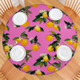 thumbnail image 2 of Round Picnic Table Cloth 100% Waterproof & Oil Proof, Elastic Fitted Table Cover for 36"-44" Round Tables, for Dining, Camping, Outdoor, 2 of 7