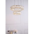 thumbnail image 4 of Monroe Integrated LED chip light Chrome Pendant Clear Royal Cut Crystal, 4 of 7