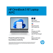 HP OmniBook 5 Laptop Computer 16 2K Touch Screen Intel Core Ultra 7 16 GB