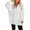 White#9527, variant on BOOMNY Womens Long Sleeve Hoodies Solid Pullover Hoodie for Women Trendy Half Zip Fall Winter Hooded Sweatshirts