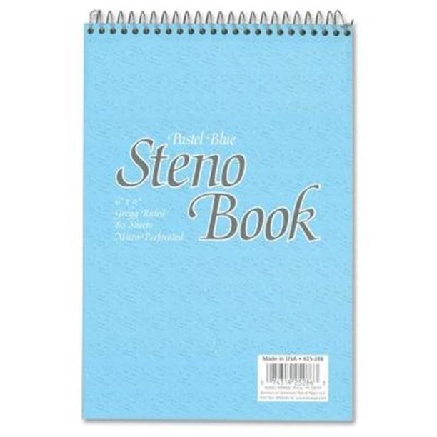 TOPS 25289 Gregg ruled Steno Book pink, Pack Of 72