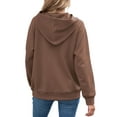 thumbnail image 4 of Shine Up Womens Hoodies Casual Hooded Sweatshirts Oversized Pullover Long Sleeve Ladies Tops with Pocket, 4 of 5
