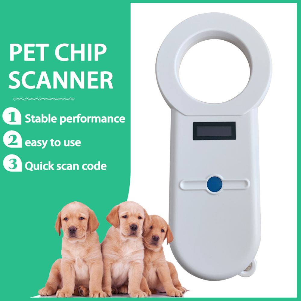 Kecheer Digital Pet Scanner OLED Display Animal Pet ID Reader Chip Transponder Portable for ISO11784//5 USB Handheld Microchip Scanner for Dog Cat Horse