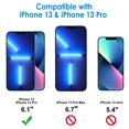 thumbnail image 3 of Protector de pantalla de privacidad JeTech para iPhone 13/13 Pro de 6.1 pulgadas, 3 of 7