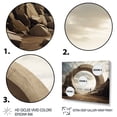 thumbnail image 3 of Designart "Surrealism in Grey Cosmic Canyon" Landscapes Framed Wall Art - Traditional Grey Surrealism Landscape Entryway Framed Wall Art, 3 of 6