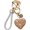 Gold, variant on Crystal Keychain for Women with Sparkly Rhinestones Heart Shape, Pretty Key Chains for Women Girls Gifts