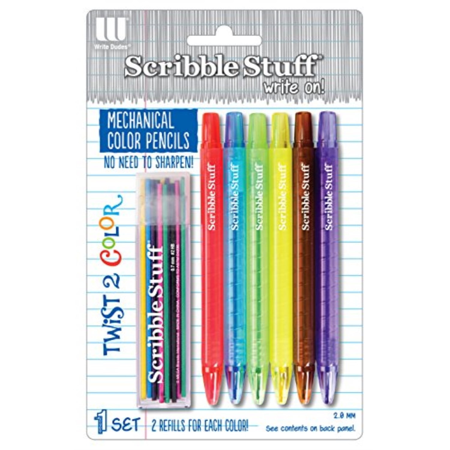 Scribble Stuff Twist Mechanical Colored Pencils