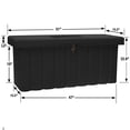 thumbnail image 2 of Buyers Products 1712250, 22.5x19.5/18.75x51/47" Black Poly Multipurpose Chest, 2 of 6
