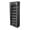 Black, variant on Tcbosik 9-Tier Large Capacity Shoe Rack with Cover, Tall Shoe Shelf with Side Pocket Holds to 24-28 Pairs, Free Standing Storage Organizer for Entryway, Closet, Bedroom, Purple