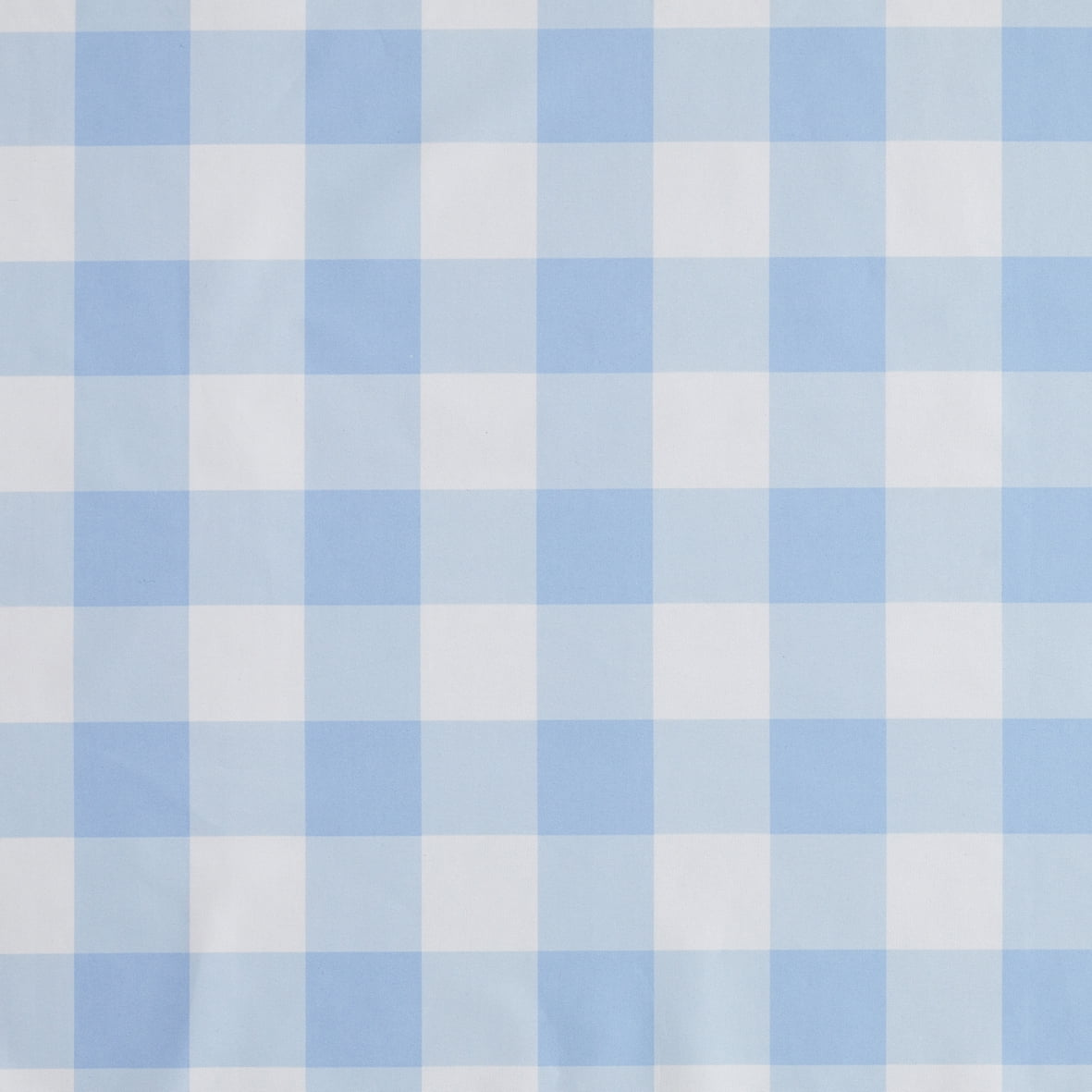 Your Zone Gingham Plaid Blackout Curtain Panel Pair, Set of 2, Light Blue, 37" W x 84" L