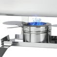 thumbnail image 5 of HomGarden 4 Pack 8QT Full Size Chafing Dish, Stainless Steel Chafer Buffet Set W/Fuel Holders, Silver, 5 of 10