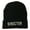Black, variant on Director Embroidered Long Beanie - White OSFM