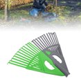 thumbnail image 1 of Leaf Rake, 24 Tines Detachable Garden Rake  for Flower Beds, 1 of 7