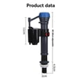 thumbnail image 2 of High Performance Universal Toilet Fill Valve - Reliable Tank Replacement for Efficient Water Flow and Flush Control, 2 of 5