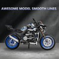 thumbnail image 5 of Leimao 1:8 Technic Yamaha Motorcycle Advanced Building Set for Adults, Collectibles Gift for 8+ Boys Kids or Fans of Vehicles (820Pcs), 5 of 7