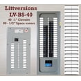 thumbnail image 1 of LV Breaker Side Fuse Box Circuit Breaker Panel Directory Labels/Decals/Stickers for All Electrical Panel/Load Centers (1" Breaker Side 40 Circuits 2 Pcs), 1 of 4