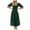 Green, variant on IROINNID Wedding Guest Dresses for Women Evening Night Formal Fall Dress Summer Solid Chiffon Square Neck Waist Fitting Dress Elegant A-Line Dress,Navy