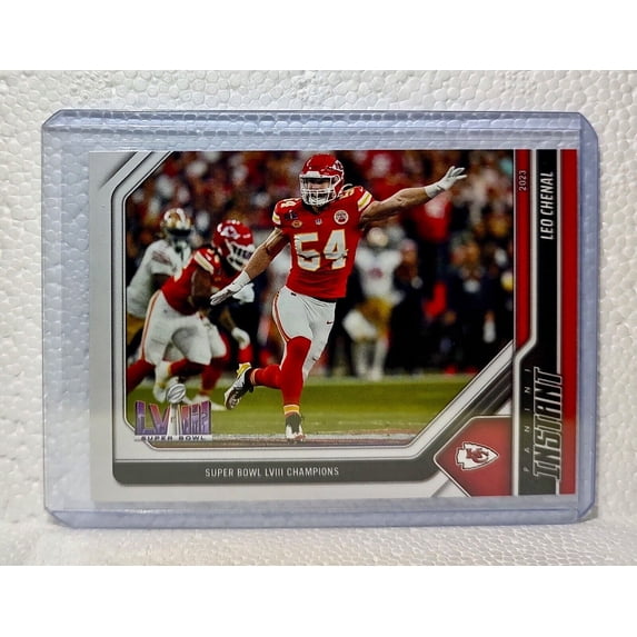 Leo Chenal 2023 Panini NFL Superbowl Champions #27 Card Kansas City Chiefs
