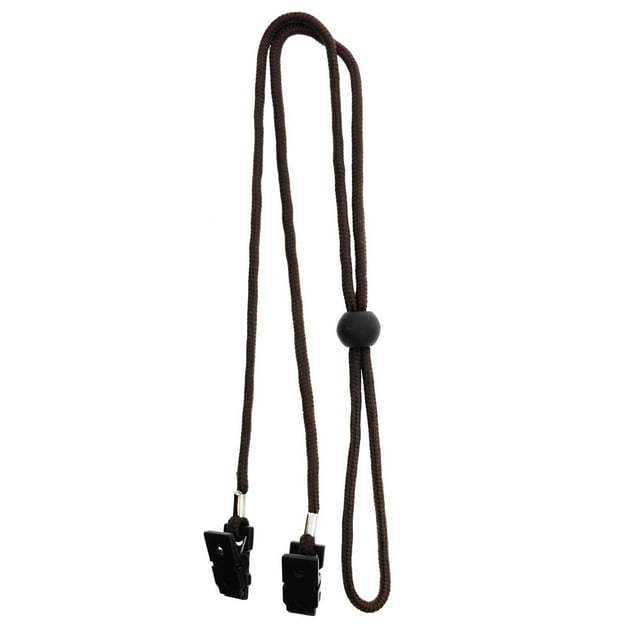 Clip para servilletas Cordón para servilletas Correa para el cuello Porta servilletas Clip para porta babero Porta toallas Marrón