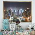 thumbnail image 5 of Design Art New York Times Square En Lumière Bleue  Sur Toile Encadrée, 5 of 5