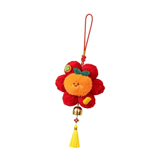 Adorno colgante de peluche de año , decoración, dibujos animados, juguete de peluche, colgante creativo del año del Caballo 2026 para decoración caqui