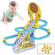 Roller Coaster, Small Climbing Stairs Toy, Electric Roller Coaster Toy, Slide Toy Set for Toy Cars, Musical Track Toy for Toddlers, Game Toy with LED Flashing Lights