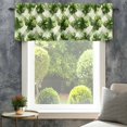 thumbnail image 4 of Lucky Shamrock Valances for Windows Green Plaid Rod Pocket Curtain Valance Window Treatment Short Curtains for Kitchen Living Room, 58"x16", 4 of 9