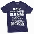 thumbnail image 5 of Men's Funny Grandpa Papa Bicycle T-shirt Biker bike Grandfather Tee shirt Father's day Tee shirt (3X-Large Grey), 5 of 7
