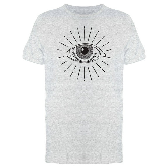 All Seeing Eye Line Art T-Shirt Men -Image by Shutterstock, Male Medium