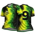 thumbnail image 7 of LEKWK Brazil Soccer Jersey Men Short Sleeve Quick-Dry Flag Football Shirts Breathable Loose Fit Graphic Athletic Shirts for Fan Brazil Jersey Collectors Game Day, 7 of 7