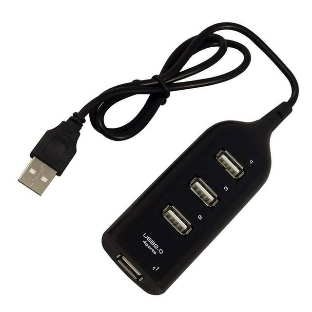 MesaSe USB 2.0 Hub 4 Ports High-speed Data Transmission Mini Hub Splitter Suitable For PC Notebook Computer Charging Cable Adapter