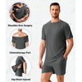 thumbnail image 4 of Pinspark Post Shoulder Surgery Shirts for Men Women Snap Adaptive Hospital Gowns Tear Away Shoulder Replacement Recovery Clothes, 4 of 6