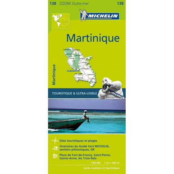 Michelin Zoom Martinique Map 138 - Folded Map