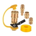 thumbnail image 2 of Accesorios de conexión rápida para vehículos recreativos,Kit de válvula adaptadora de accesorios de conexión de propano,Juego de reemplazo de adaptador de conexión rápida de, 2 of 7