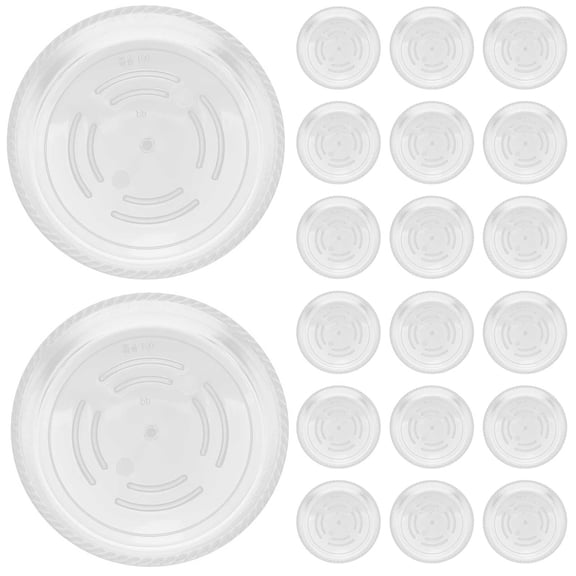 ULTNICE 10Set Freestanding Birdbaths Bowl Outdoor Plastic White for Pet Owners