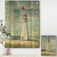 thumbnail image 3 of Designart 'Nautical Lighthouse III' Nautical & Beach Print on Natural Pine Wood, 3 of 3