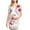 B-Multicolor, variant on breaise Floral Ruched Bodycon Dress for Maternity Daily Wearing, Women's Slim Fit Short Sleeve Maternity Mini Dresses Mama Baby Shower Pregnancy Dress
