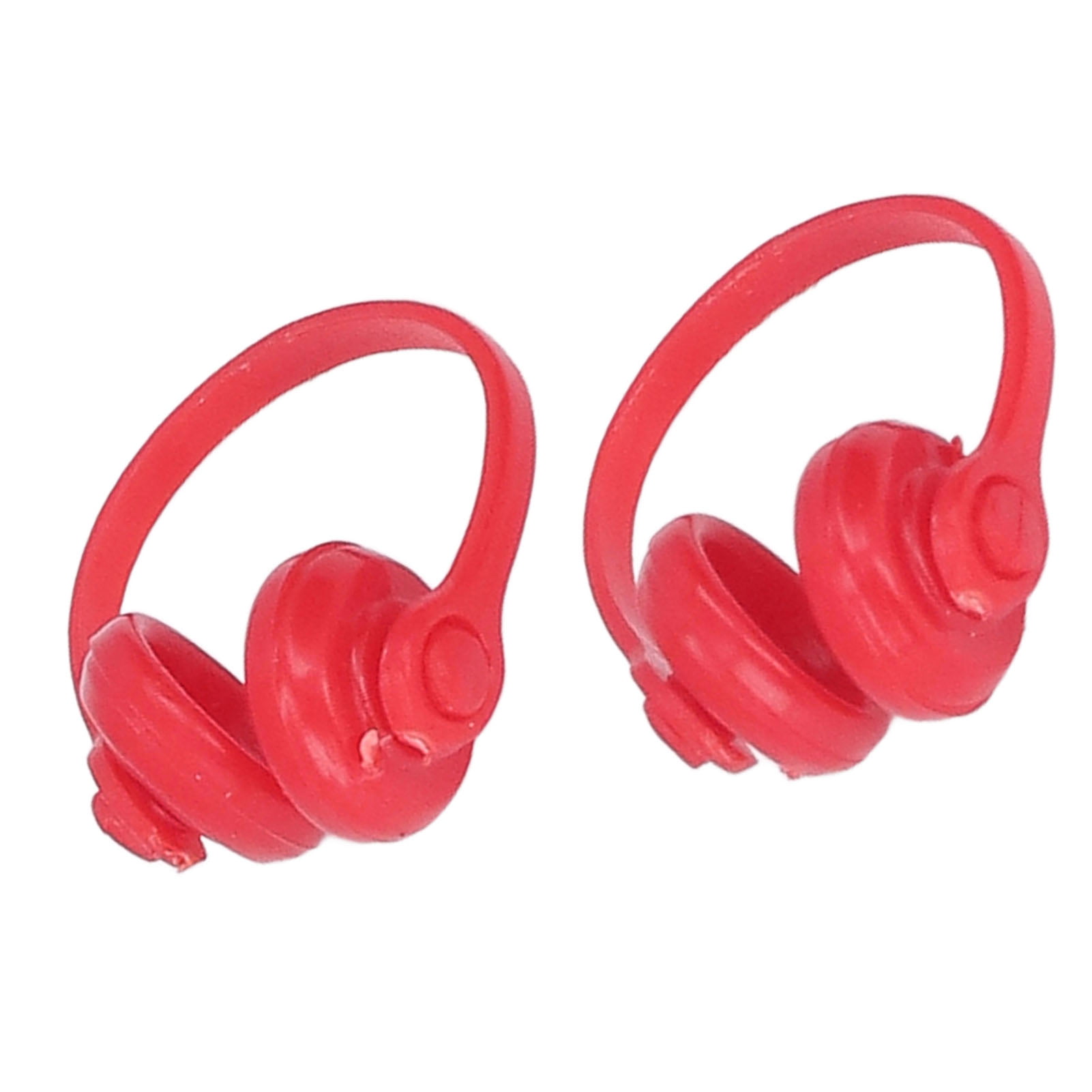 Dolls House Miniature 1/12th Scale Plastic Black or Red Headphones 