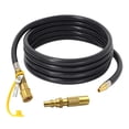 thumbnail image 1 of Labymos Tuyau de Propane RV à Raccord Rapi de 12 Pieds avec Raccord Rapide RV de 1/4 '' pour 17"/22", 1 of 7