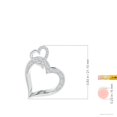 thumbnail image 5 of Angara Natural Diamond Heart Pendant Necklace for Women in 14K White Gold – April Birthstone Jewelry | Heart Shaped Diamond Pendant Necklace, 5 of 10