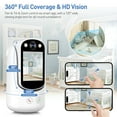 thumbnail image 4 of GPED Baby Monitor with Two Way Video Call, 1080P HD Wifi Home Security Camera W/ 2.8” Screen for Baby/Pet Monitor,  One-Click Call & AI Motion Detection & Full-Color Night Vision for Baby Pet Elderly, 4 of 8