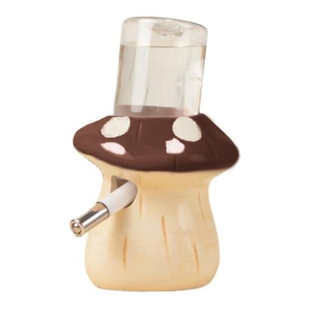 Fzaqwen Hamster Water Bottle Small Pet Supplies Ceramic Cartoon Cage Accessories Water Dispenser for Ferret Small Animals Mice Gerbil brown