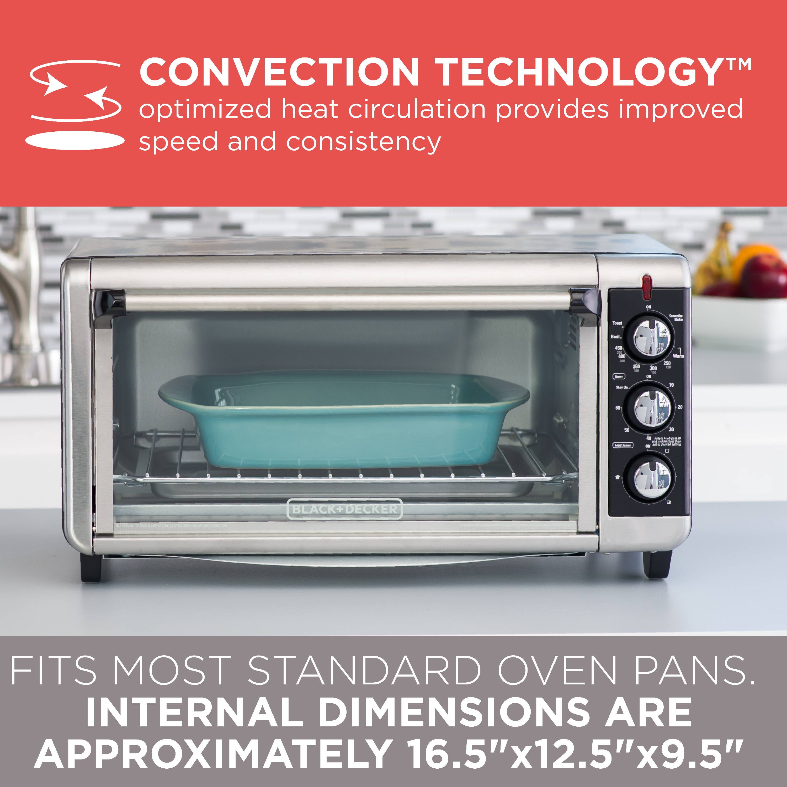 Black+Decker TO3290XSBD 8-Slice Digital Extra-Wide Convection Oven 