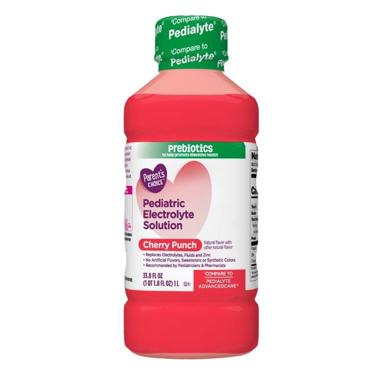 Parent's Choice Pediatric Electrolyte Solution, Cherry Punch, 33.8 oz Bottle