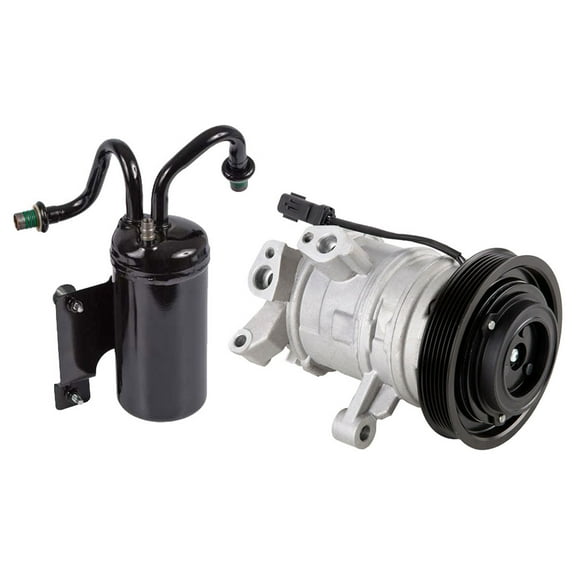 AC Compressor w/ A/C Drier For 2008 Dodge Ram 1500 3.7L V6 & 4.7L V8 - BuyAutoParts
