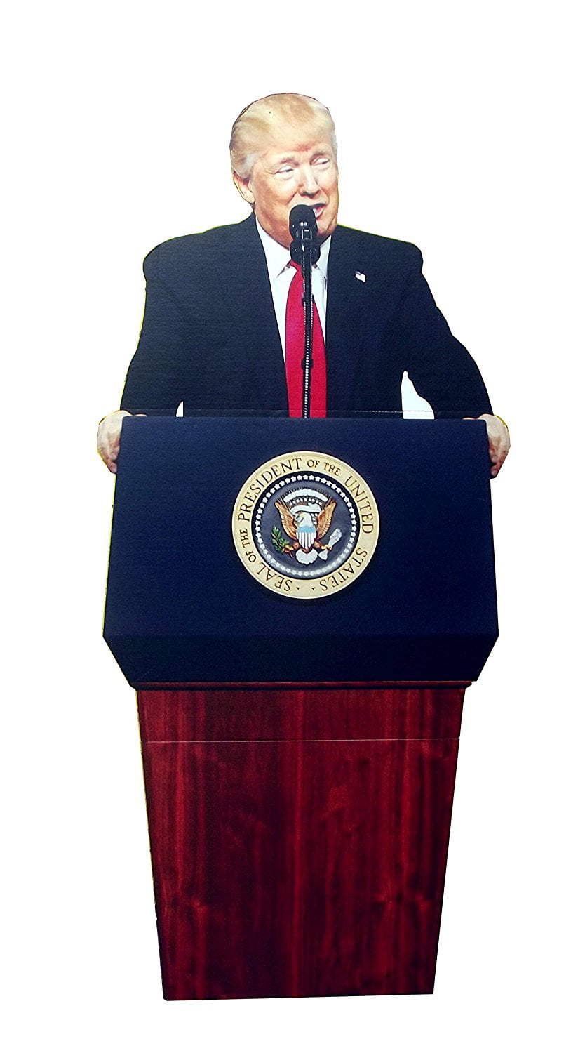 Engraving President Donald Trump Life Size Carboard Stand Up aahs! 