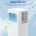 thumbnail image 3 of FREE VILLAGE Portable Air Conditioners,8000 BTU,4 in 1 Portable AC Unit with Window Kits, Fan & Dehumidifier Modes,Cools up to 350 Sq.Ft,LED Display/Remote Control,24H Timer for Living Room,Bedroom, 3 of 11