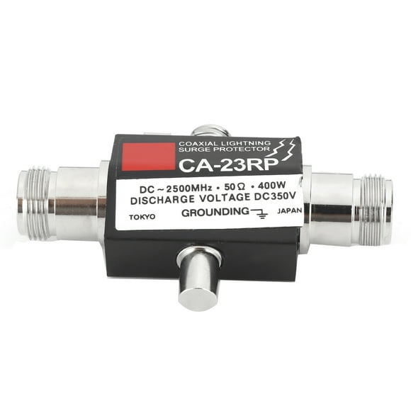 Pararrayos de Antena NikouMX Walkie Talkie Repetidor de radio Protector contra sobretensiones